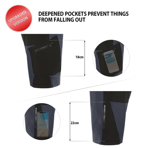 TOMSHOO 3D Cykelshorts med åndbar polstring, polyester, til MTB og udendørssport