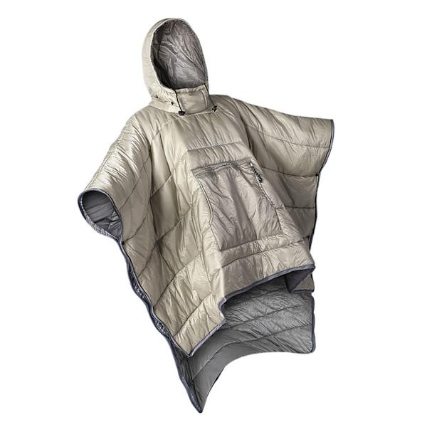 Vintersovsäcksöverdrag Varm Bärbar Poncho för Utomhuscamping