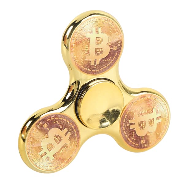ABS Fingerspids Spinner med Sensorisk Elektrode, Anti-Stress, Stabilt Spindelegetøj, Guld