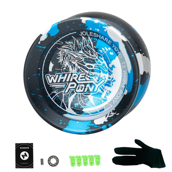 Professionel Yo-Yo-kugle i aluminiumslegering til konkurrence med snore og tilbehør