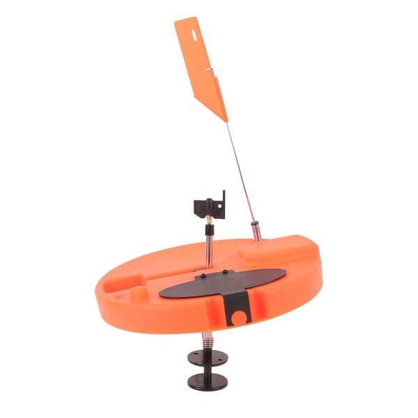 Bärbar isfiskeindikator med flagga, vinterfisketillbehör, orange, röd