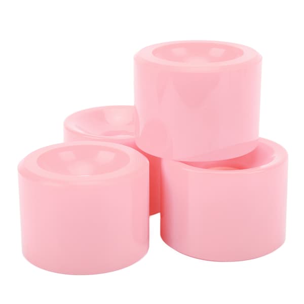 4 st PU 78A Scooterhjul Slitstarka Sprickfria Starkt Grepp Säker Balans Rosa