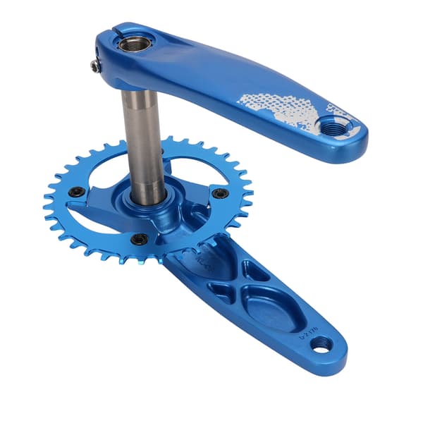 Integreret Hul Cykelkrankboks 36T Gearnavbase til 8-12 Hastigheder Aluminium Blå