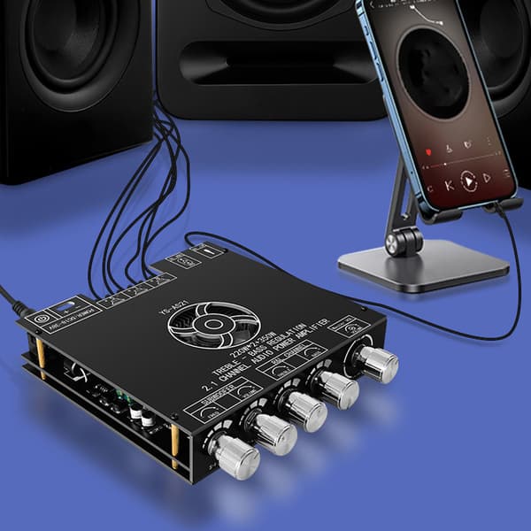 2.1-kanals lydforsterker med Bluetooth 5.1-forsterkermodul TPA3255 for bærbar PC