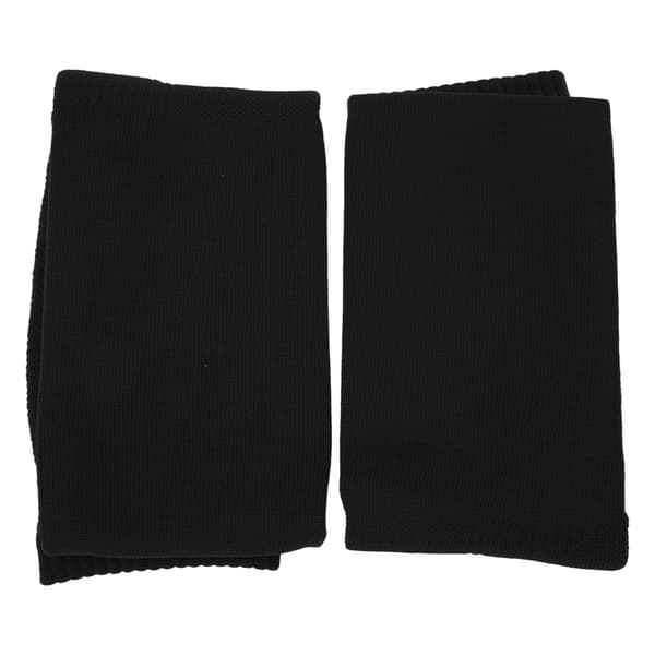 Lange kompressionsærmer til ben, fodbold, cykling, polyester, unisex, sort