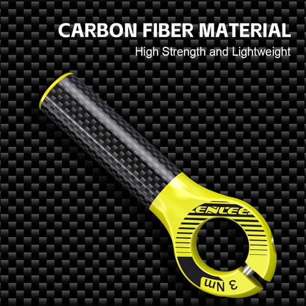 Karbonfiber sykkelstyre-ende 22,2 mm ergonomisk grep MTB