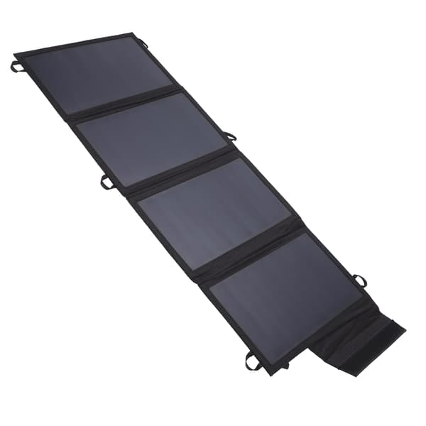 22W Bærbar Sammenfoldelig Soloplader med 2 USB-porte til Camping, Vandreture og Rejser