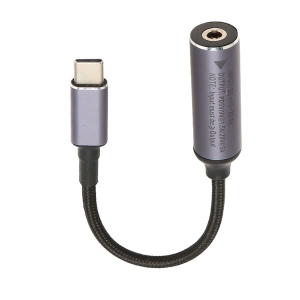 100W DC 3.5mmx1.35mm Hunn til Type C PD Ladekabel
