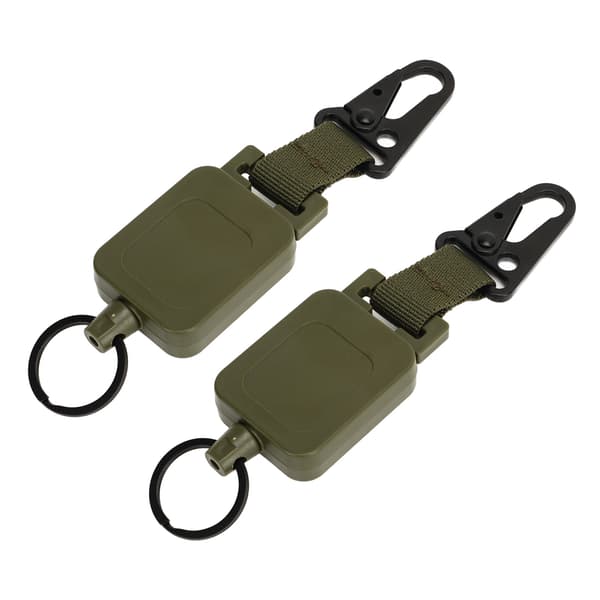 2 st infällbar snabbkoppling Anillo för byxväska militärgrön