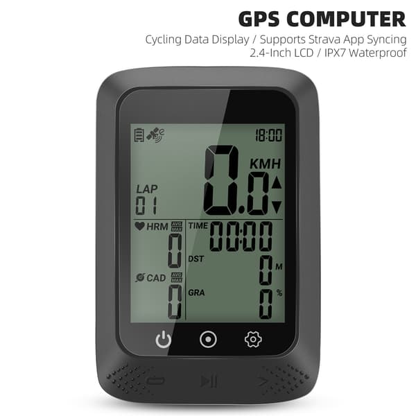 IPX7 GPS Cykelcomputer med Automatisk Baggrundsbelysning og Trådløs App-kontrol