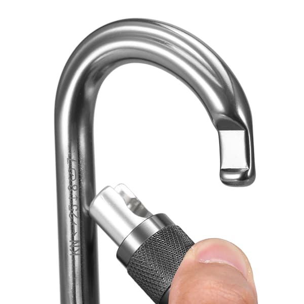 25KN Aluminium Flylåsende Karabin til Klatring, Abseiling, Canyoning og Netting