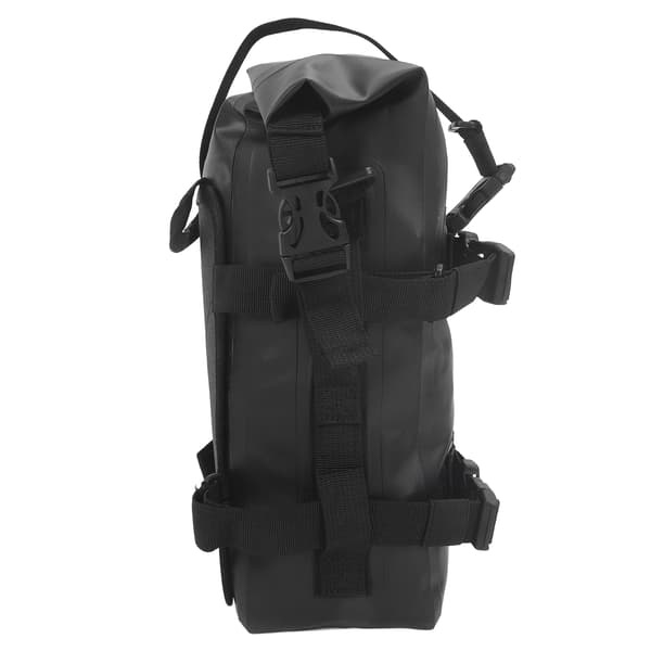 Vandtæt motorcykel sidetaske med quick release, stor kapacitet, universal, sort