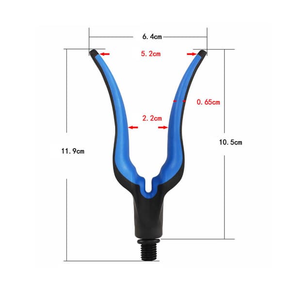 Nylon U-formet fiskestangholderhode for fiskeutstyr
