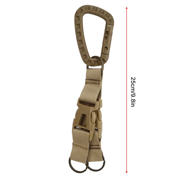 Utendørs nøkkelspenne med flaskeholder, lett nylon, for backpacking og camping