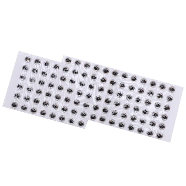 100 stk 3D runde fiskeslukøyne 4 mm lette holdbare sølv for DIY