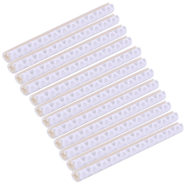 12 stk. eikerefleksstriper for terrengsykkel, hvite striper