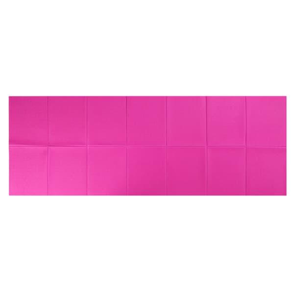 Vikbar yogamatta 68x27 tum 4 mm supertunn PVC för strandpilatespicknick