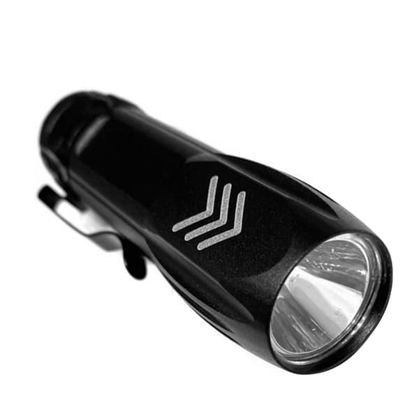 USB lommelykt med zoom og 3 moduser, ideell for camping og utendørsaktiviteter