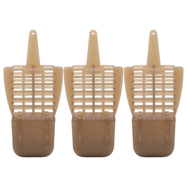 3 stk. fastpunkt paringsbur for karpefiske 90g agnmater ABS+jern