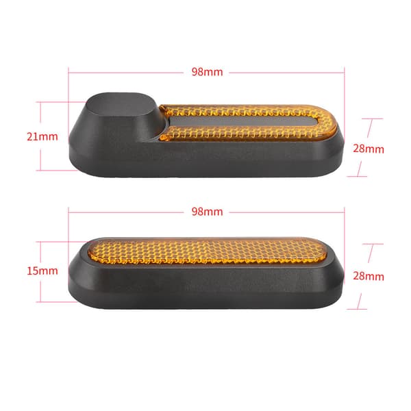 Sett med 4 dekorative deksler med refleksstriper for elektrisk sparkesykkel M365/PRO/PRO2/1S/Lite/G30 Max