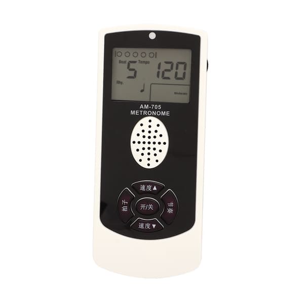 Elektronisk metronom med LCD 1800mAh digitalt display, universell for gitar, piano, saksofon, vokal
