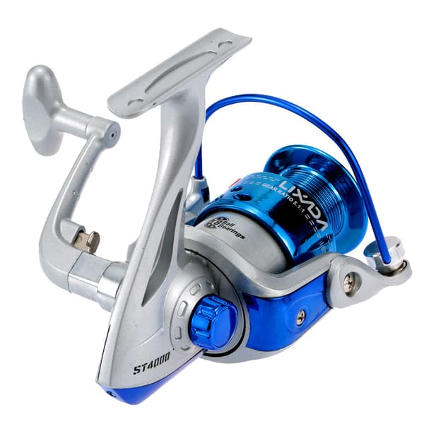Lixada ST4000 Spinnfiskesnelle, 8 kulelagre, sammenleggbart håndtak, utskiftbart, 5.1:1