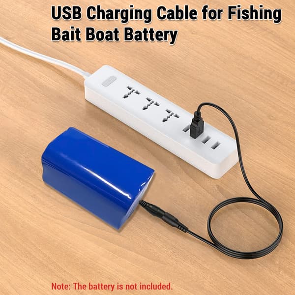 100 cm USB-opladerkabel til udskiftning af batteri til fiskebåde