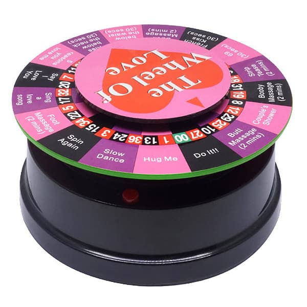 Kärlekshjul Lyckohjul med 17 sätt att spela Bärbart partyspel Present