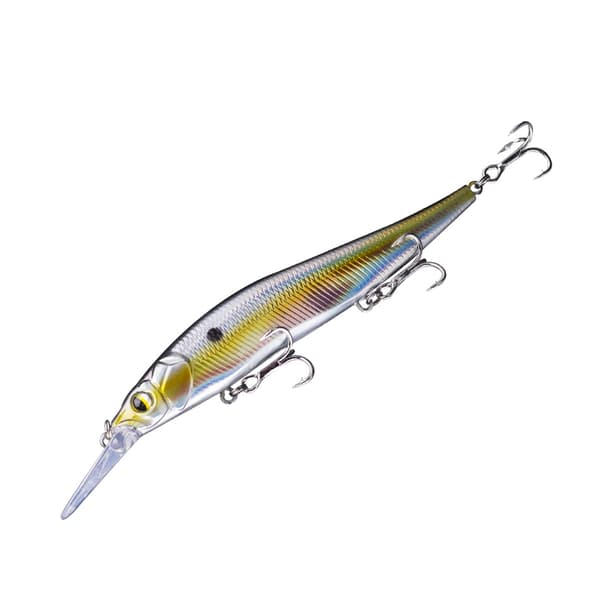 Minnow-agn til basfisk med trekrog, medium dybde, jerkbait, 13,5 cm, 14,7 g