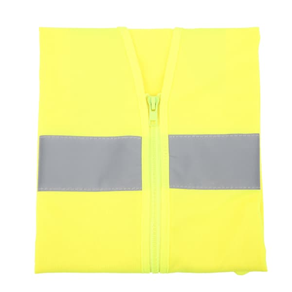 Fluorescerande gul nätväst med 360 graders hög synlighetsremsa
