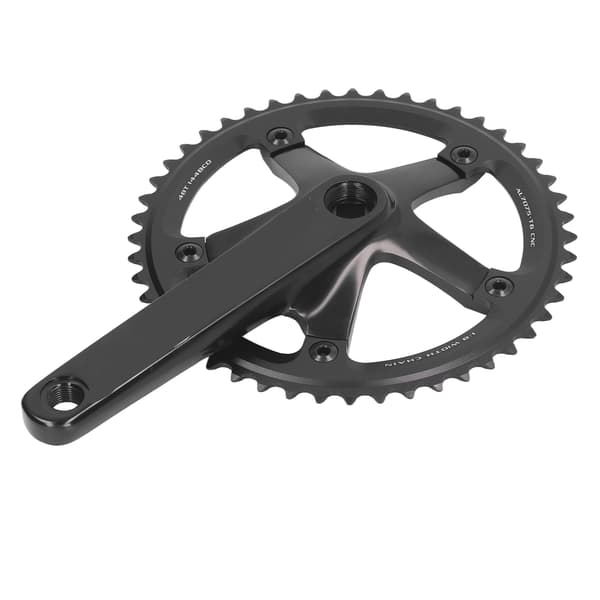 Cykelkrankarmsæt 144 BCD 48T Single Speed Aluminiumlegering Sort