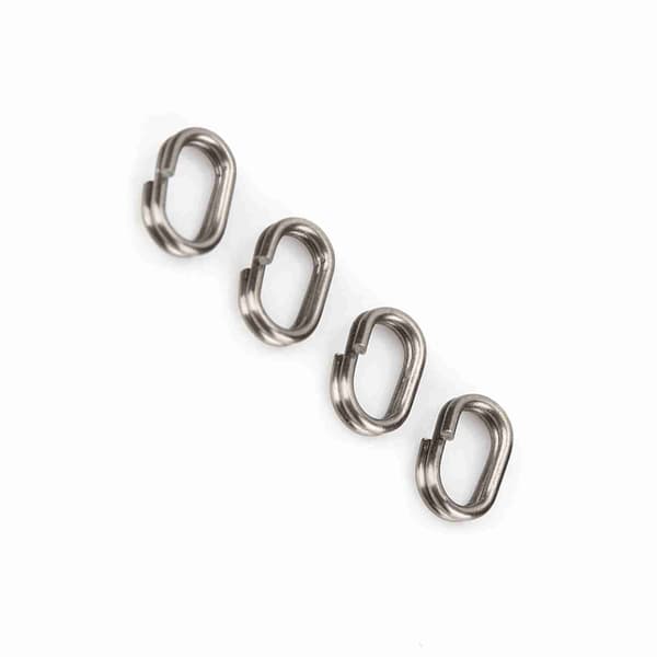 100 ovala fiskesnapsvivelringar i rostfritt stål (5x8mm)