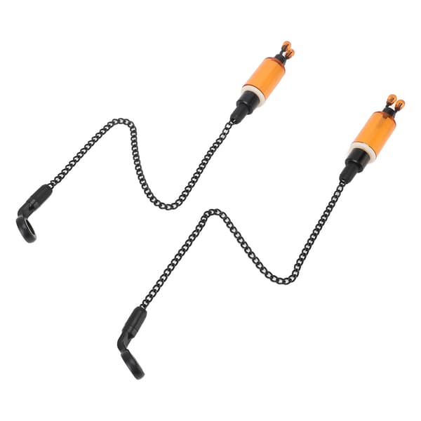 2 STK Fiskalarmkrog ABS Rustfrit Stål Bidindikator til Karpefiskeri Orange