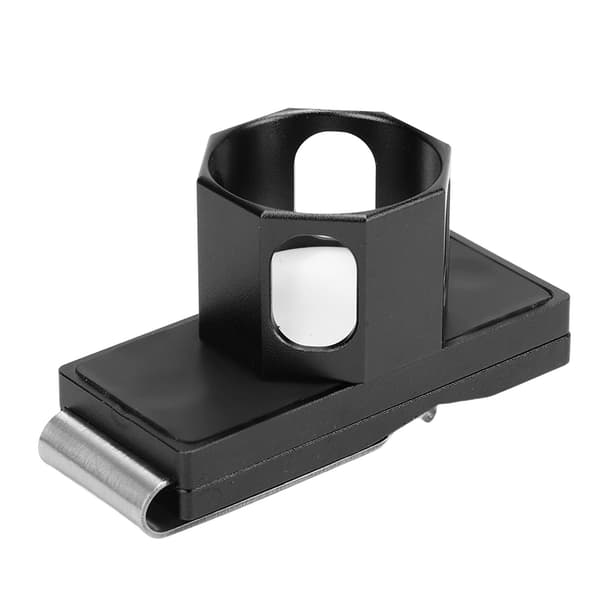 Billardkøholder med magnetisk bælteclips, bærbar, ottekantet, rundt interiør, sort billardkøetui