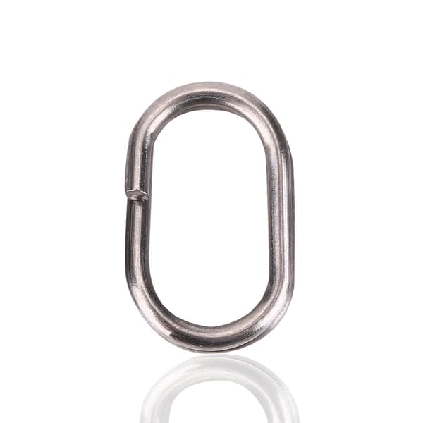 100 stk. ovale slidseringe i rustfrit stål til fiskemadding (8x13mm)