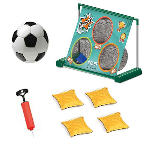 Bærbart foldbart elektrisk fodboldnet til børn 2 i 1 med sandsækholder