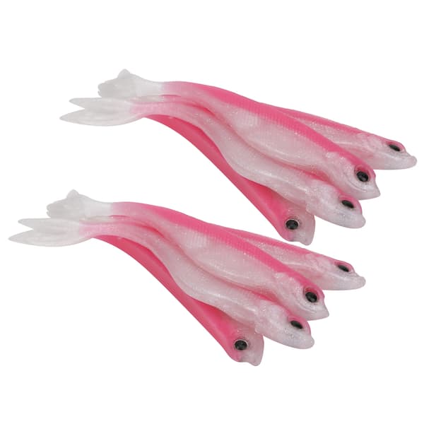 2-pack mjuka fiskedrag i silikon, 12 cm, 66 g, 5 typer
