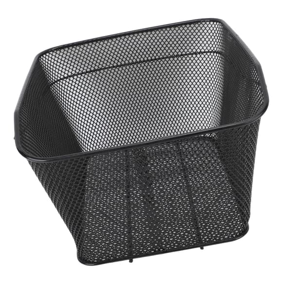 Högstark metallcykelkorg bak, 20 kg kapacitet, bred applikation.