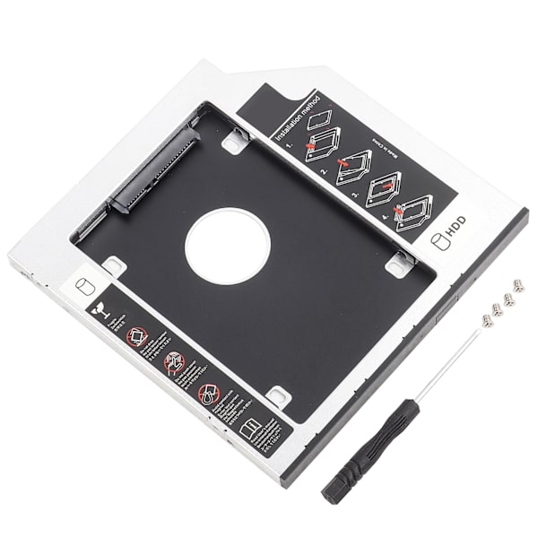 9,5 mm Aluminium HDD/SSD-kapsling Caddy Adapter