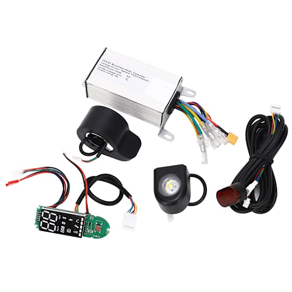 36V El-løbehjul Controller Kit med Bremsegreb, Printplade, Lys, Aluminium, ABS