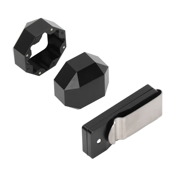 Kridtholder til billardkø, 6063 aluminium, magnetisk klips, bærbar, 2 lag, billardtilbehør