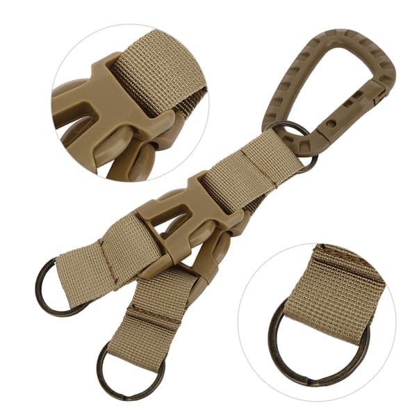 Utendørs nøkkelspenne med flaskeholder, lett nylon, for backpacking og camping