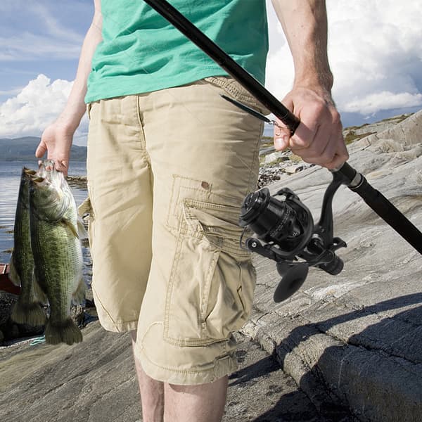 Høyytelses spinnfiskesnelle med dobbel brems og utskiftbart håndtak, 9+1BB