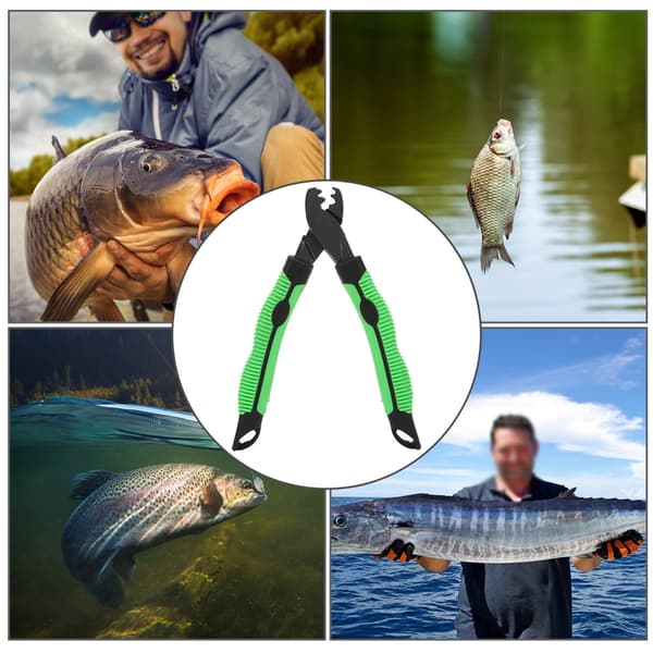 Multifunksjonell fisketang, aluminiumslegering, saks, lineskjærer, krokfjerner