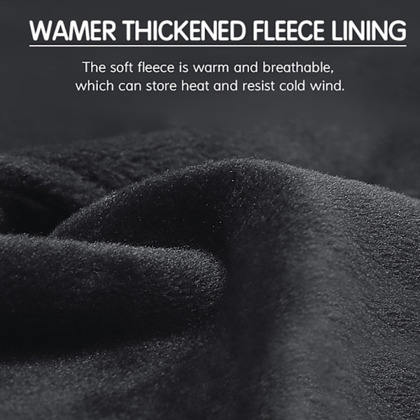 Vattentäta, halkfria, pekskärmskompatibla unisex vintercykelhandskar med fleecefoder