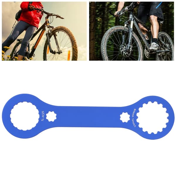 TOOPRE Multifunktionel cykelkranknøgle i aluminiumslegering til installation og fjernelse af integrerede kranksæt