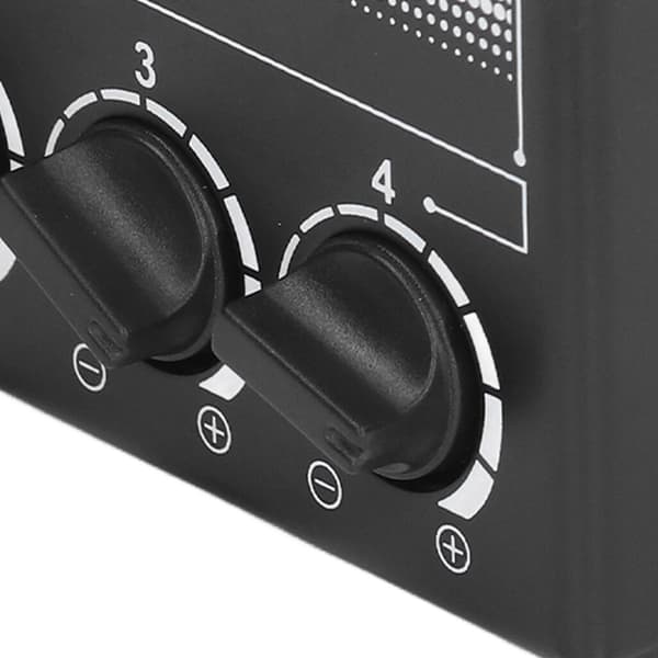 Mini CX400 4-kanals bærbar passiv stereo mixer til CD-afspiller, computer og telefon - hvid
