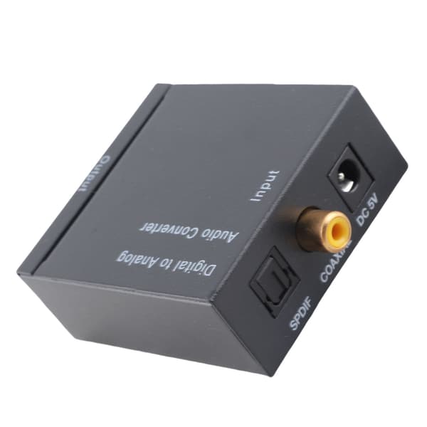 Profesjonell digital til analog lydkonverter med støyreduksjon, USB-adapter for hjemmekino.