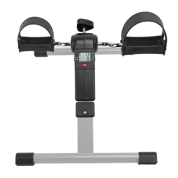 Mini sammenklappelig pedaltræner til under bordet med justerbar digital tæller