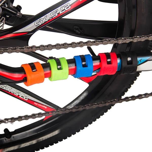 4 st bakgaffelskydd i gummi för MTB landsvägscykel ramskydd